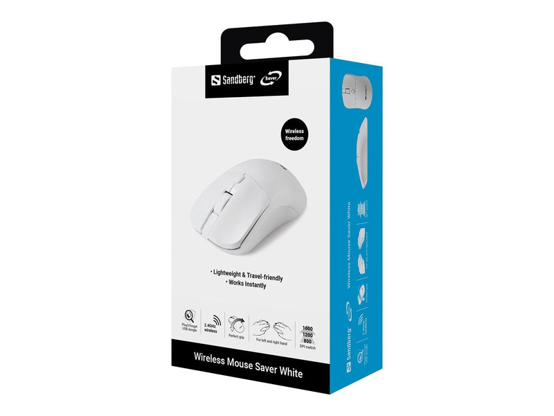 Sandberg Wireless Mouse Saver - Maus (Weiß)