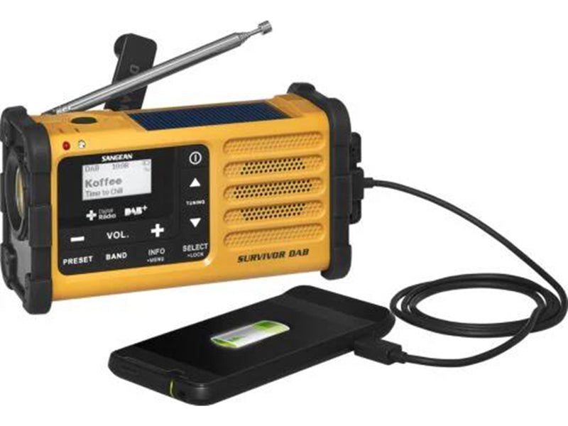 Sangean MMR-88 - Handcrank - Solar Radio - AM/FM/Weather