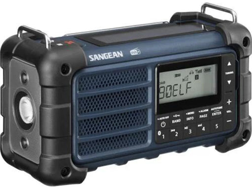 Sangean MMR-99 - Bluetooth - Handcrank - Solar Radio - AM/FM - Mono - Blau