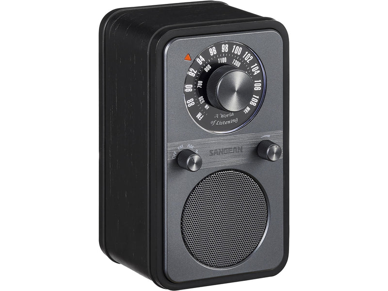 Sangean WR-9 AM/FM/Bluetooth Radio Midnight Oak - AM/FM - Mono - Eiche/Schwarz