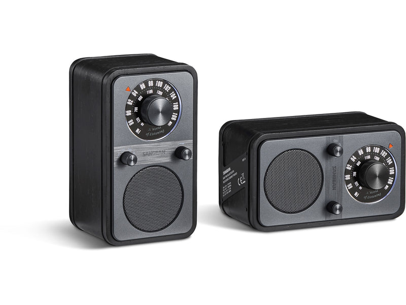 Sangean WR-9 AM/FM/Bluetooth Radio Midnight Oak - AM/FM - Mono - Eiche/Schwarz