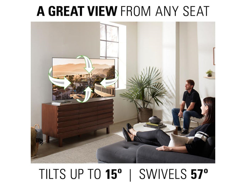 Sanus TV-mount Full Motion Max Vesa 600x400 42-90" Black - Max 56.7 kg - recommended for 90 "