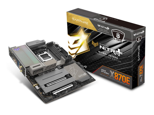 Sapphire NITRO+ X870EA PhantomLink Mainboard - AMD X870E - AMD AM5 - DDR5 RAM - ATX