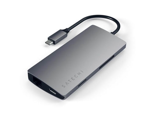 Satechi Aluminum Multi-Port Adapter V2 - USB-C - 3-Port USB-A - 1× HDMI - 1GbE