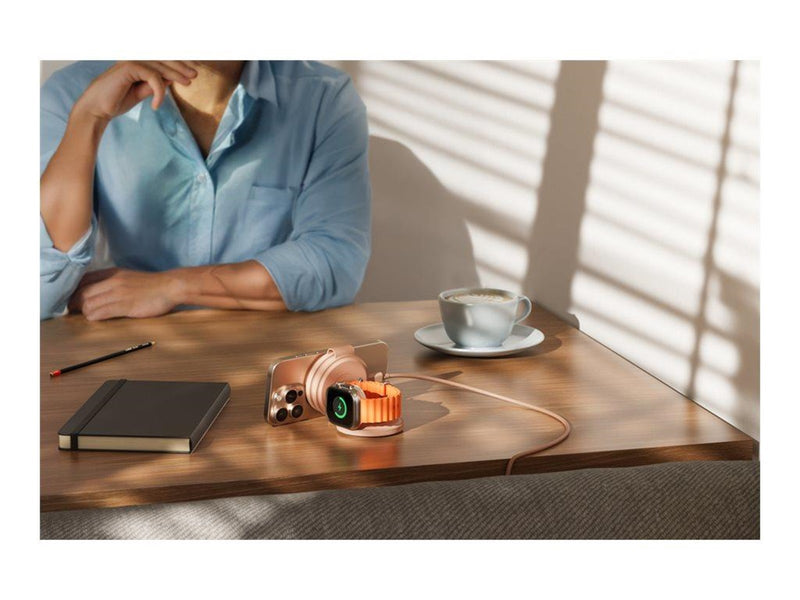 Satechi OntheGo 3-in-1 Wireless Charger - Desert Rose