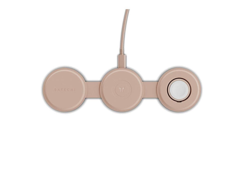 Satechi OntheGo 3-in-1 Wireless Charger - Desert Rose