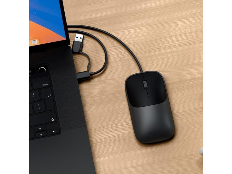 Satechi Slim LX Wired - Maus (Schwarz)