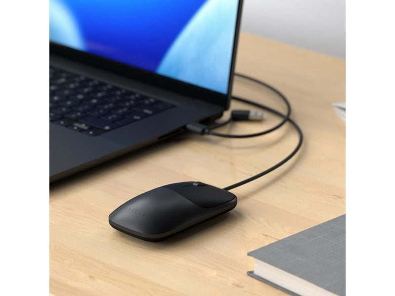 Satechi Slim LX Wired - Maus (Schwarz)