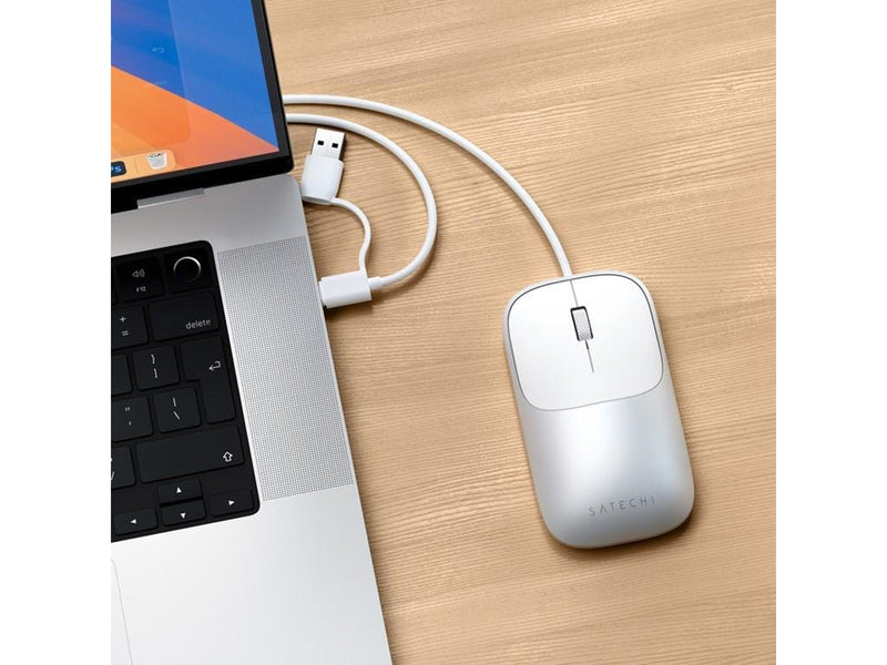 Satechi Slim LX Wired - Maus (Silber)