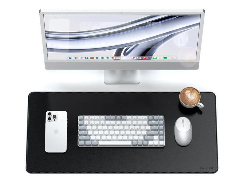 Satechi Vegan-Leather Premium Desk Mat - Black