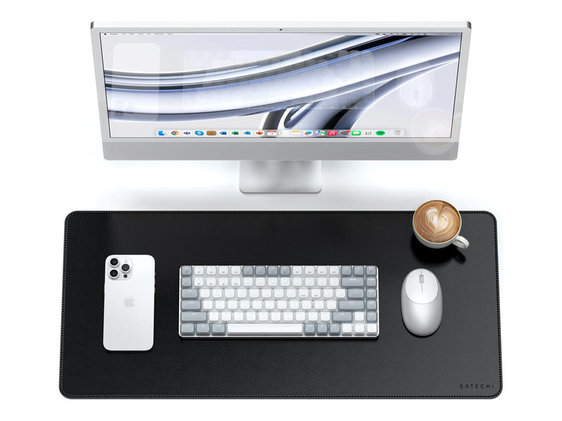 Satechi Vegan-Leather Premium Desk Mat - Black