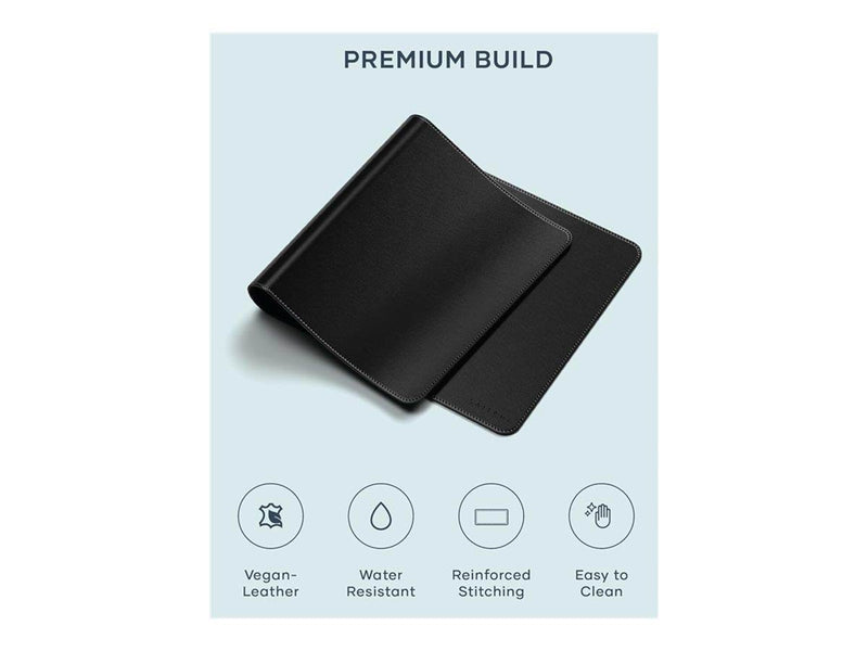 Satechi Vegan-Leather Premium Desk Mat - Black