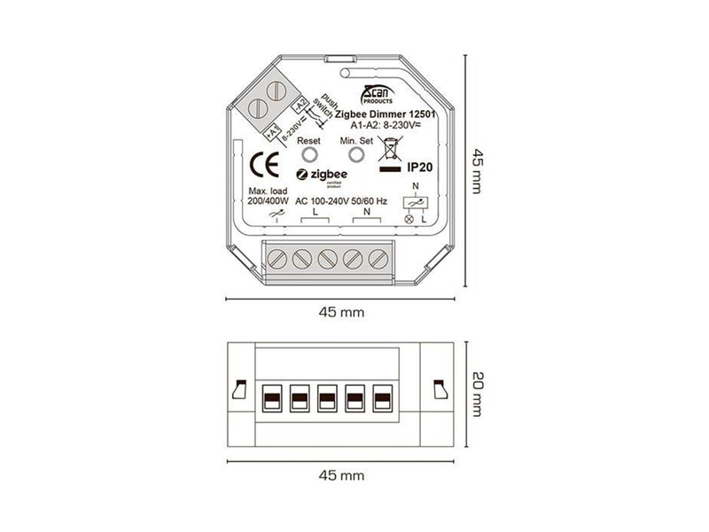 Scan Products Box Push Dimmer ZigBee 3.0