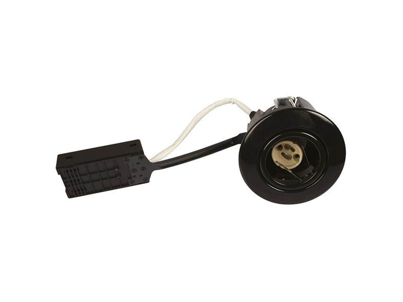 Scan Products Luna quick install 230v gu10 ip44 ss316 black round