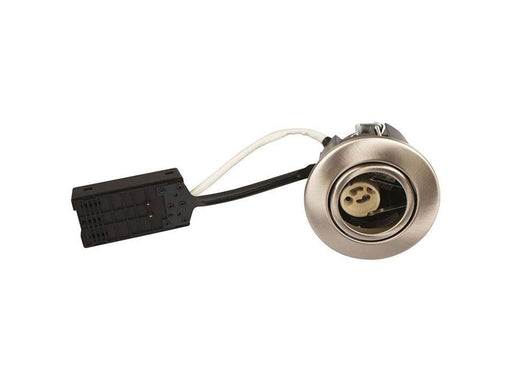 Scan Products Luna quick install 230v gu10 ip44 ss316 brushed steel round