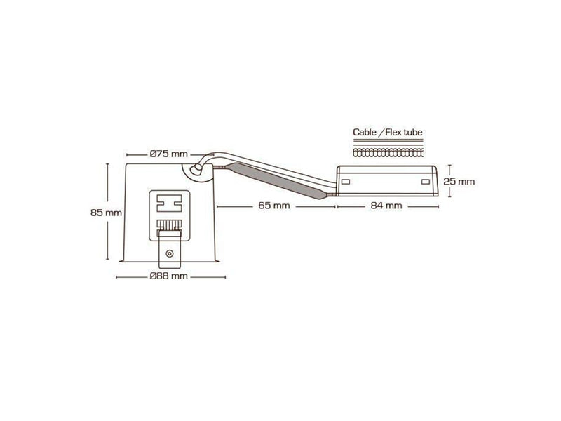 Scan Products Zeta 230v gu10 ip44 galvanized steel