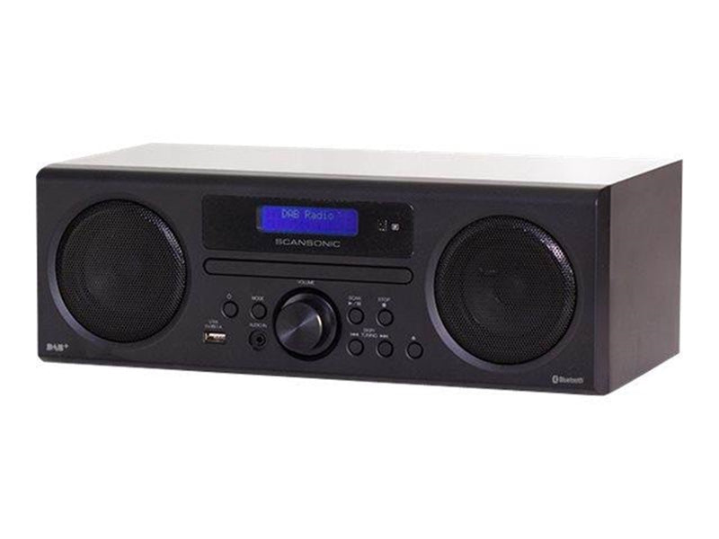 Scansonic DA310 DAB+ m. CD &Bluetooth - DAB/DAB+/FM - Black