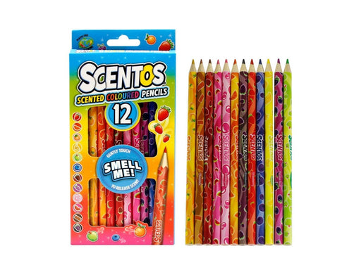 Scentos Colouring Pencils 12 pcs