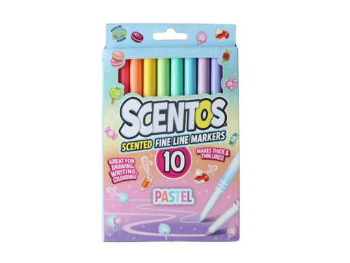 Scentos Fine Line Markers Pastel 10 pcs