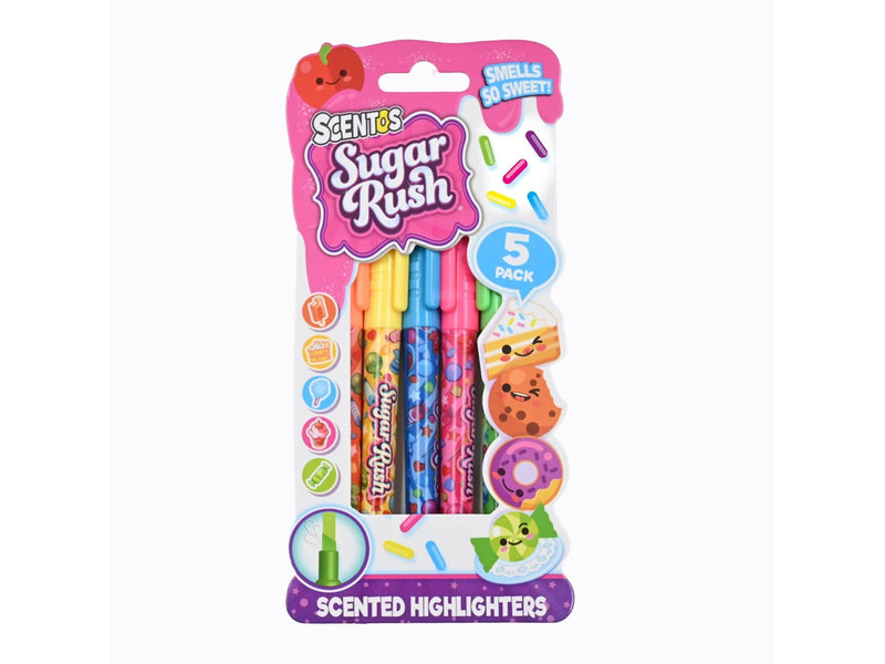 Scentos Sugar Rush Highlighters 5 pcs CDU