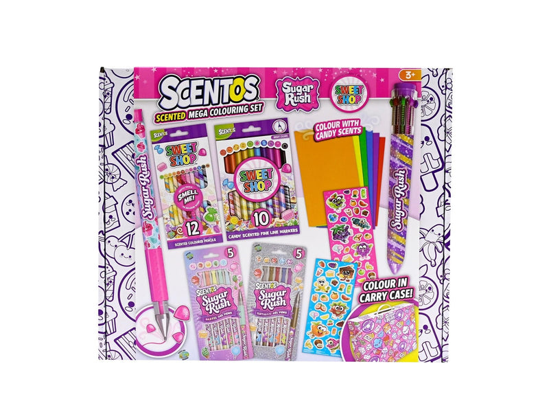 Scentos Sugar Rush Mega Colouring Set