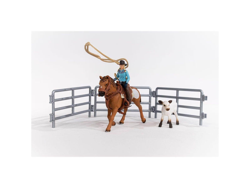 Schleich Cowgirl Team Roping Fun