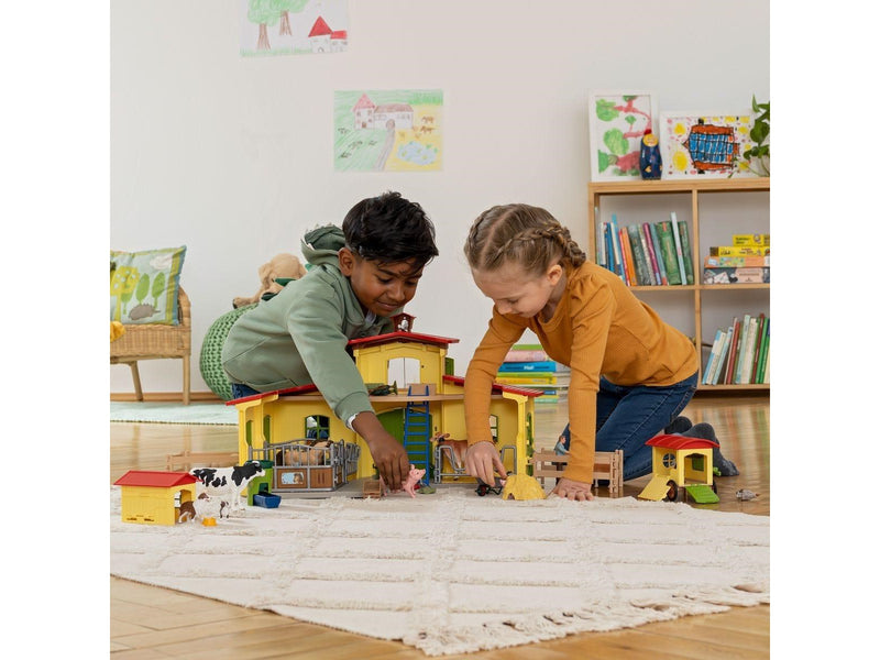 Schleich Große Farm mit Tieren und Zubehör