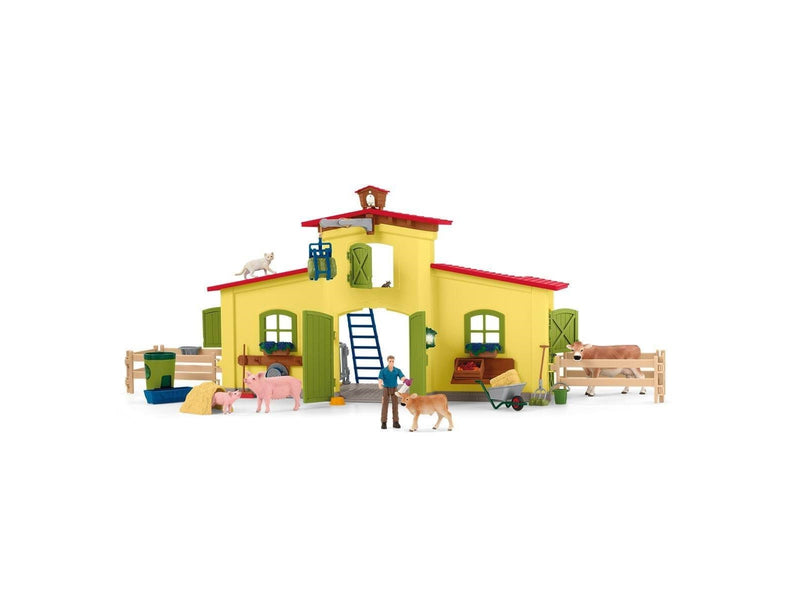 Schleich Große Farm mit Tieren und Zubehör
