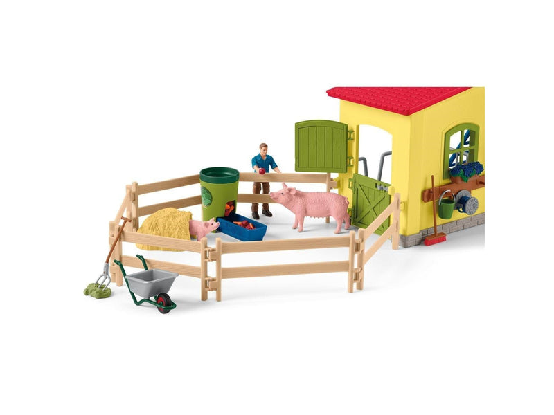 Schleich Große Farm mit Tieren und Zubehör