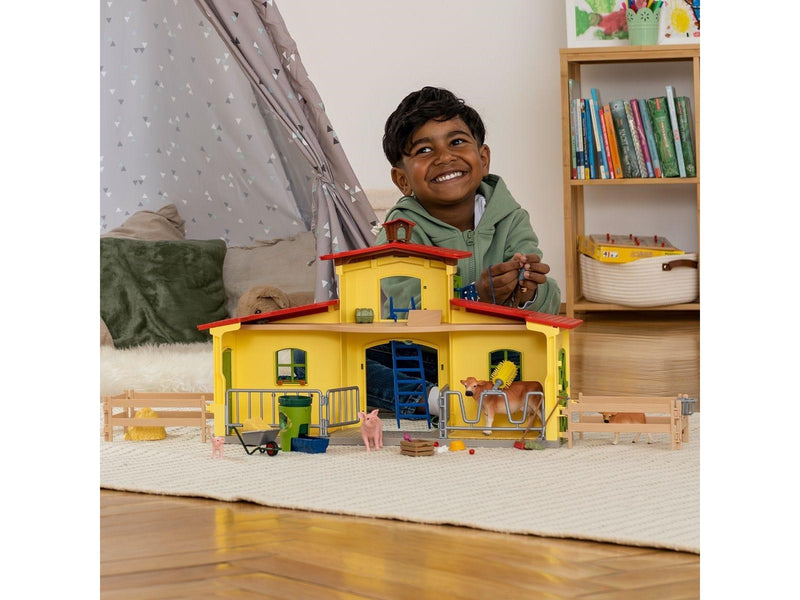 Schleich Große Farm mit Tieren und Zubehör