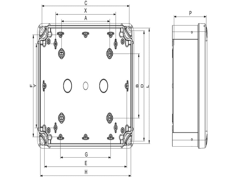 Schneider Electric Abs ind box 241x192x105  hi tr