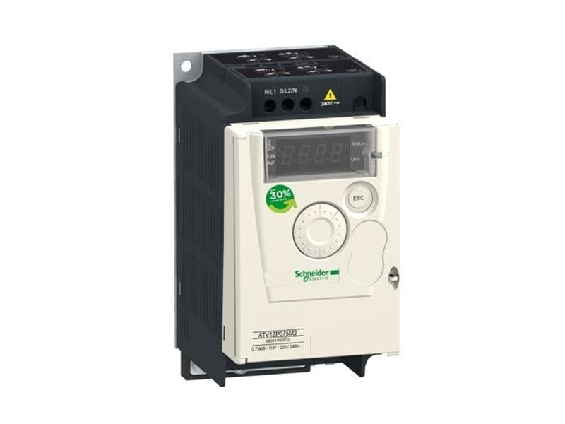 Schneider Electric Atv12 0.75kw 240v 1ph base plate tb