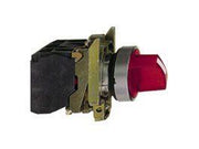 Schneider Electric Harmony rotary switch complete with led and 2 fixed positions in red 24vac / dc 1xno + 1xnc xb4bk124b5
