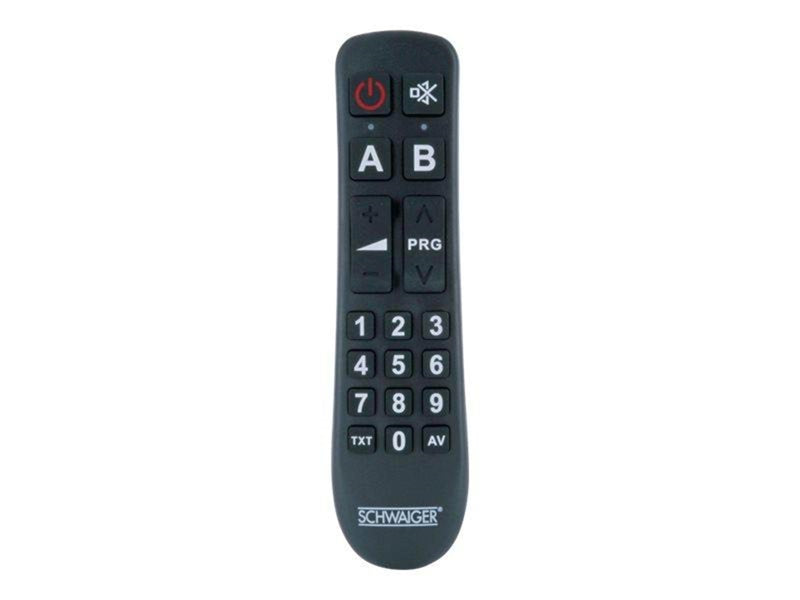 Schwaiger 2 in 1 universal remote control - black