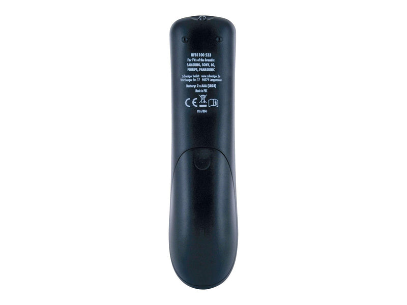 Schwaiger 2 in 1 universal remote control - black