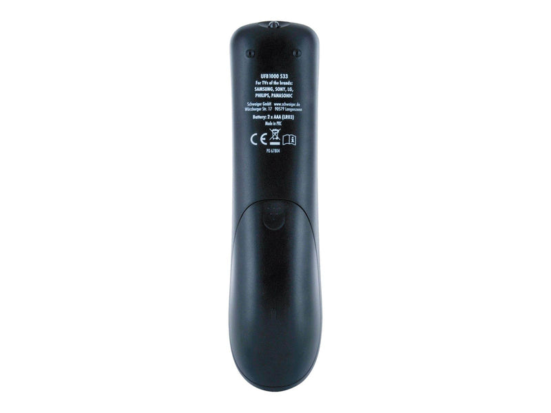 Schwaiger 2 in 1 universal remote control - black