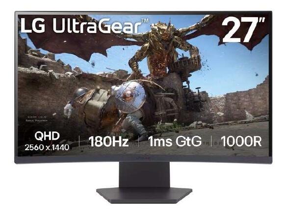 LG 27GS60QX-B. TFT Curved Monitor 68,4cm (27 Zoll), Schwarz