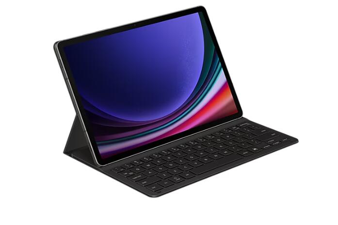 Samsung Book Cover Keyboard Slim EF-DX720 für das Galaxy Tab S9, S9 FE (Black)