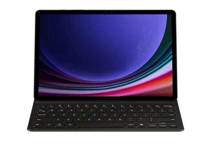 Samsung Book Cover Keyboard Slim EF-DX720 für das Galaxy Tab S9, S9 FE (Black)