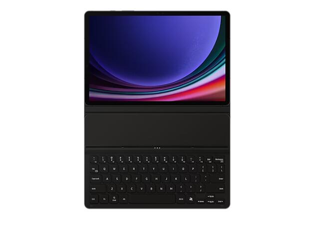 Samsung Book Cover Keyboard Slim EF-DX720 für das Galaxy Tab S9, S9 FE (Black)