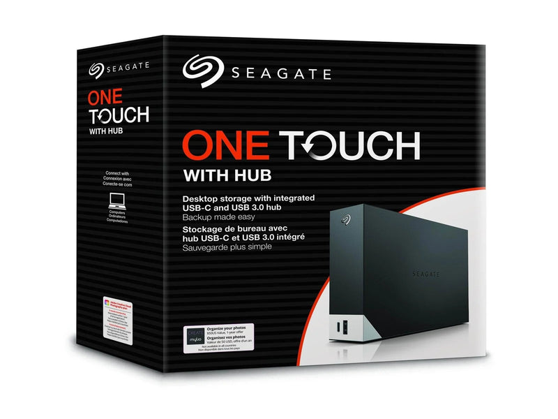 Seagate One Touch Desktop with hub - Extern Festplatte - 20TB - Schwarz