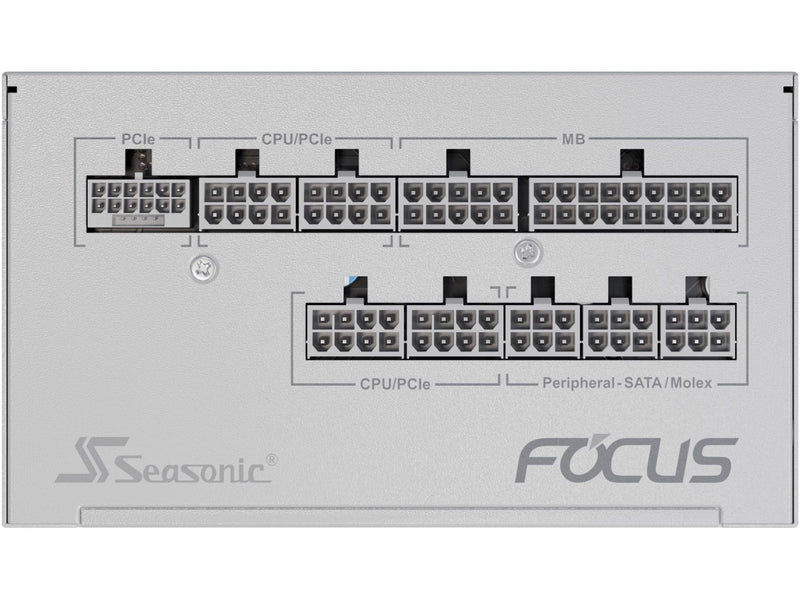 Seasonic FOCUS GX-1000 White Netzteile - 1000 Watt - 135 mm - ATX 3.1 - 80 Plus Gold zertifiziert