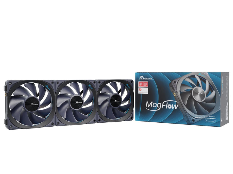 Seasonic MagFlow 3-Fan Kit - 120mm - Schwarz