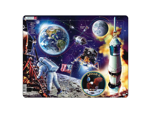 Selecta Play Larsen Jigsaw Puzzle Journey to the Moon - Space Flight Apollo 11 50 pcs. 2D Puzzles