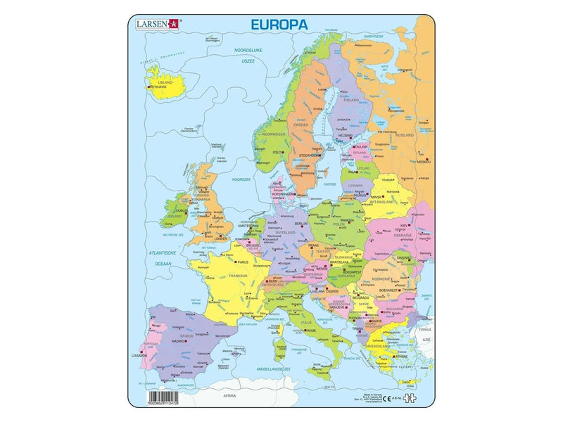 Selecta Play Larsen Jigsaw Puzzle Map Europe 37 pcs. 2D Puzzles