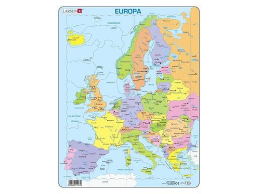 Selecta Play Larsen Jigsaw Puzzle Map Europe 37 pcs. 2D Puzzles