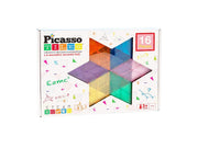 Selecta Play - PicassoTiles Geometry - Magnetic Building Tiles 16pcs.