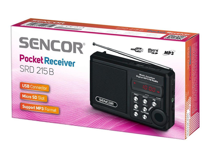 Sencor SRD 215 B - portable radio - MP3 Spieler