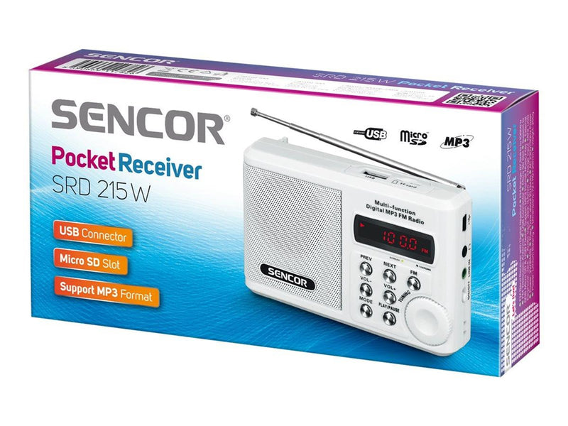 Sencor SRD 215 W - portable radio - MP3 Spieler