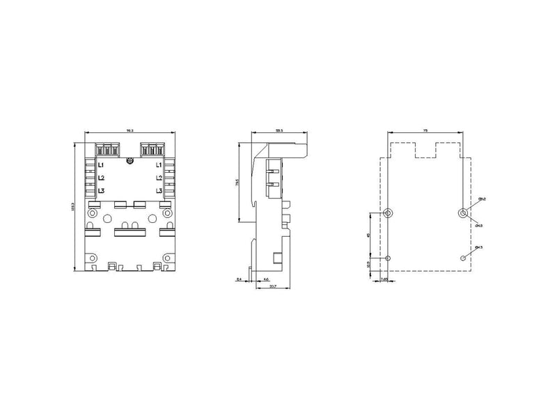 Siemens 3-phase busbars system expansion 3rv2917-4a